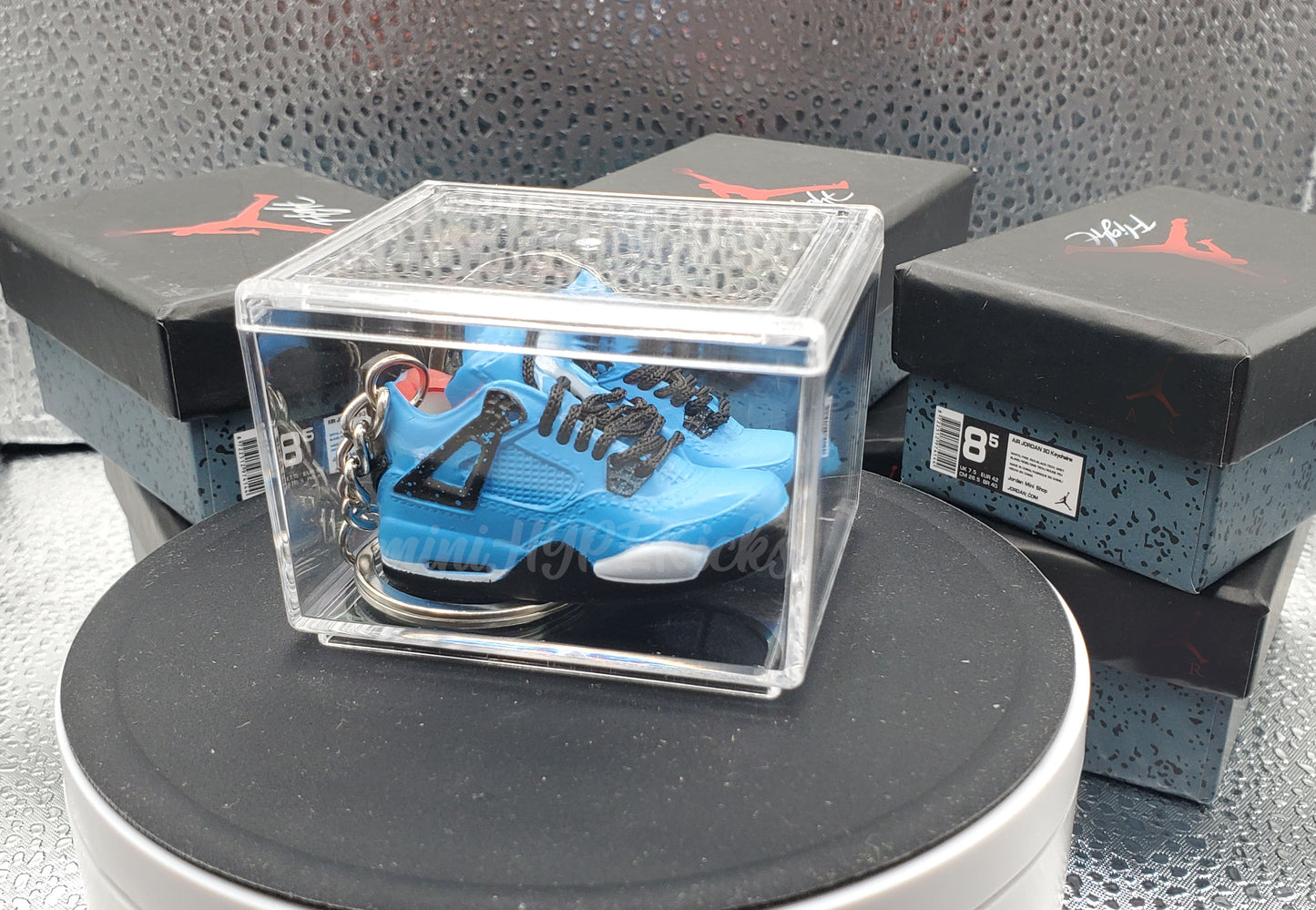 Mini 3D AJ4 Cactus Jack Sneaker Keychain