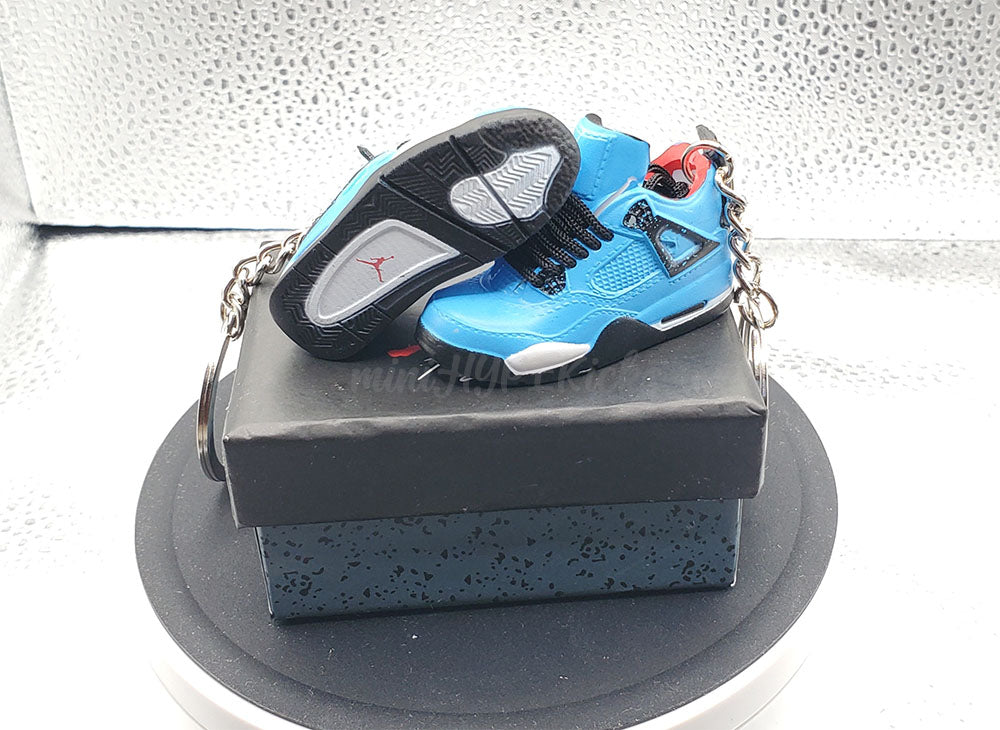 Mini 3D AJ4 Cactus Jack Sneaker Keychain