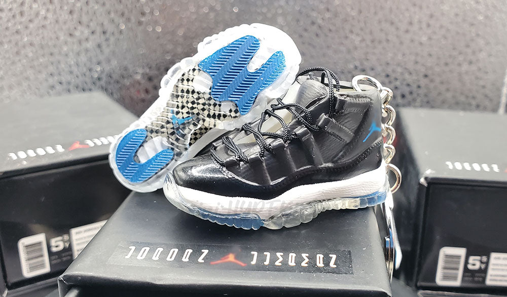 Mini 3D AJ11 Space Jam Sneaker Keychain