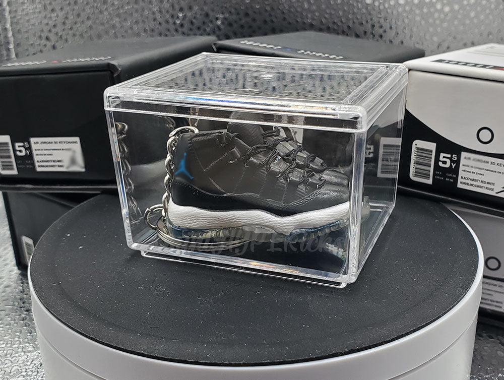 Mini 3D AJ11 Space Jam Sneaker Keychain