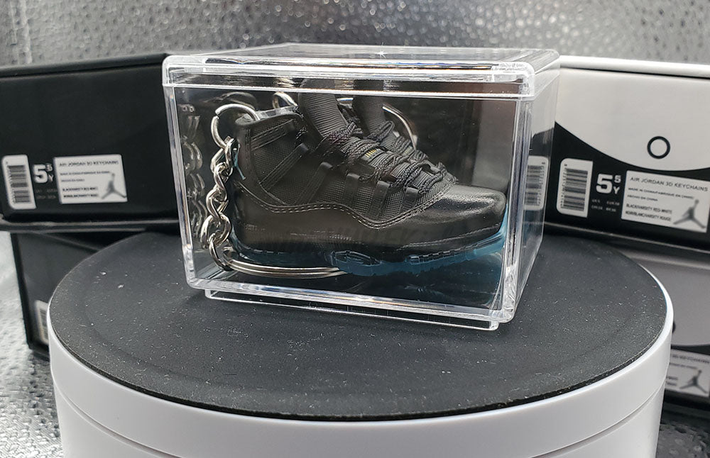 Mini 3D AJ11 Gamma Blue Sneaker Keychain