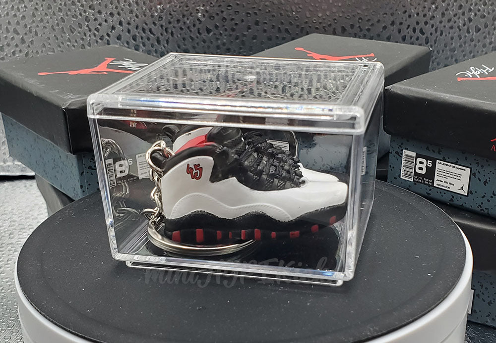 Mini 3D AJ10 Double Nickel Sneaker Keychain